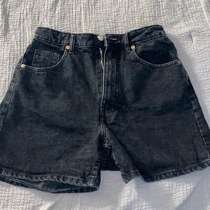 ZARA black denim shorts